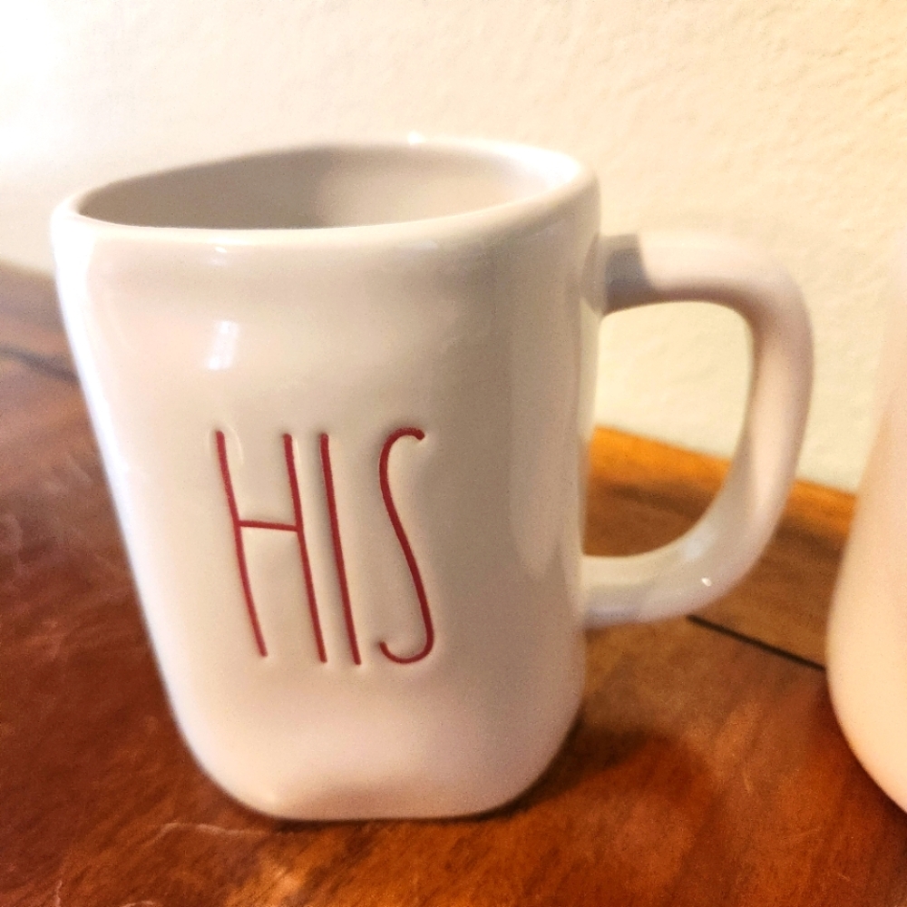 Rae Dunn His and Hers Mugs Pair - Picture 2 of 6